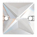 Preciosa Square Sew On Stone - Clear