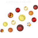 Preciosa Crystals Mixed Sizes SS16 - SS34 Pack of 50 - Sunset Mix