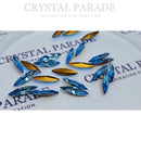 Swarovski 4200 Fancy Slim Navette 15x4mm - Pack of 12 Aquamarine