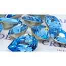 Swarovski 4320 Fancy Pear Various Sizes - Aquamarine