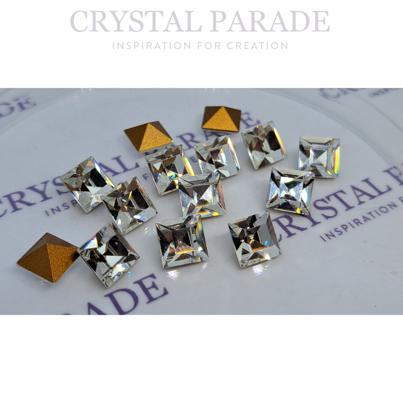 Swarovski 4400 Fancy Square 8mm - Pack of 4 Clear