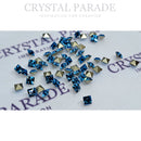 Swarovski 4428 XILION Fancy Square 3mm - Pack of 24 Aquamarine