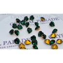 Swarovski 4831 Fancy Heart 6mm Pack of 12 Emerald