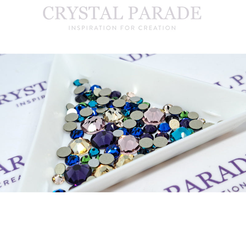 Swarovski Crystals Mixed Sizes - Statement Mix Pack of 100 - Peacock Mix