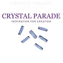 Swarovski 4547 Fancy Baguette 24x8mm - Pack of 1 or 4 Pieces Tanzanite (unfoiled)