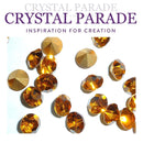 Preciosa Pointy Back Round Chaton - Various Sizes - Topaz