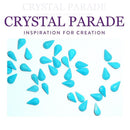 Swarovski 4300 Fancy Pearshape 10x6mm - Pack of 12 Turquoise Unfoiled