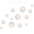 Zodiac Crystals Mixed Sizes Pack of 200 - White Opal