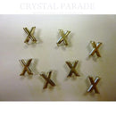 Silver Metallic Alphabet Rivet Stud 1 Piece - X