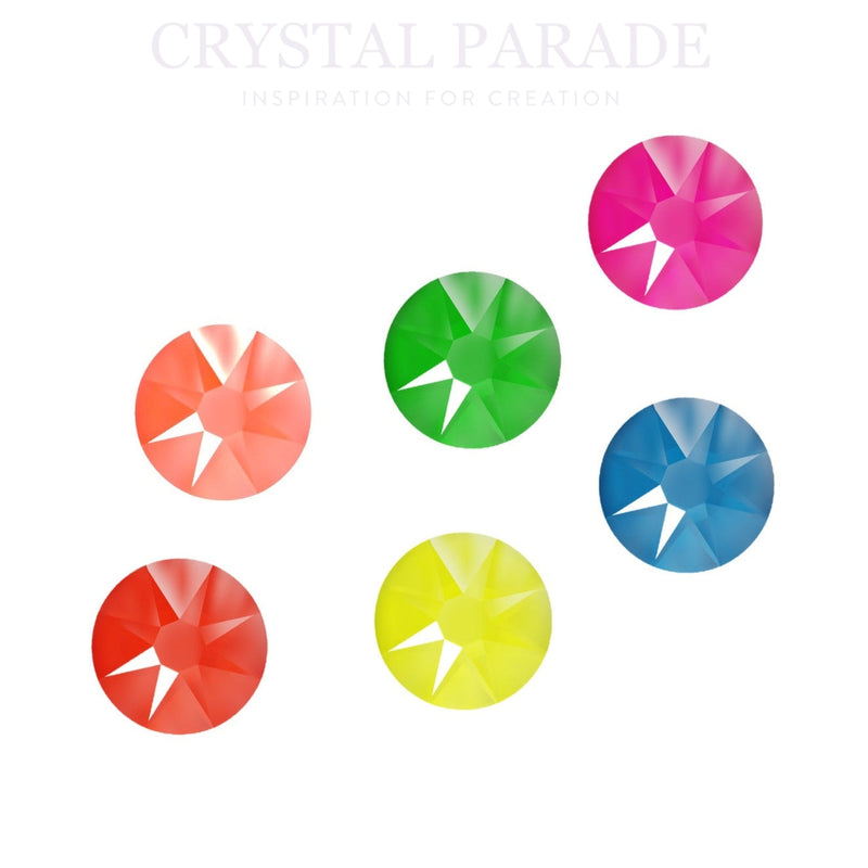 Zodiac Crystals Mixed Neon Colours SS12 Pack of 100