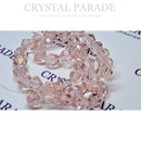 Zodiac Bicone Beads - Light Pink