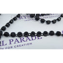 Zodiac Plastic Banding - Black With Black Rhinestones