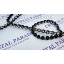 Zodiac Plastic Banding - Black With Black Rhinestones