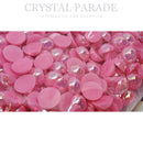 Zodiac Flatback Pearls - Dark Pink AB (P43)