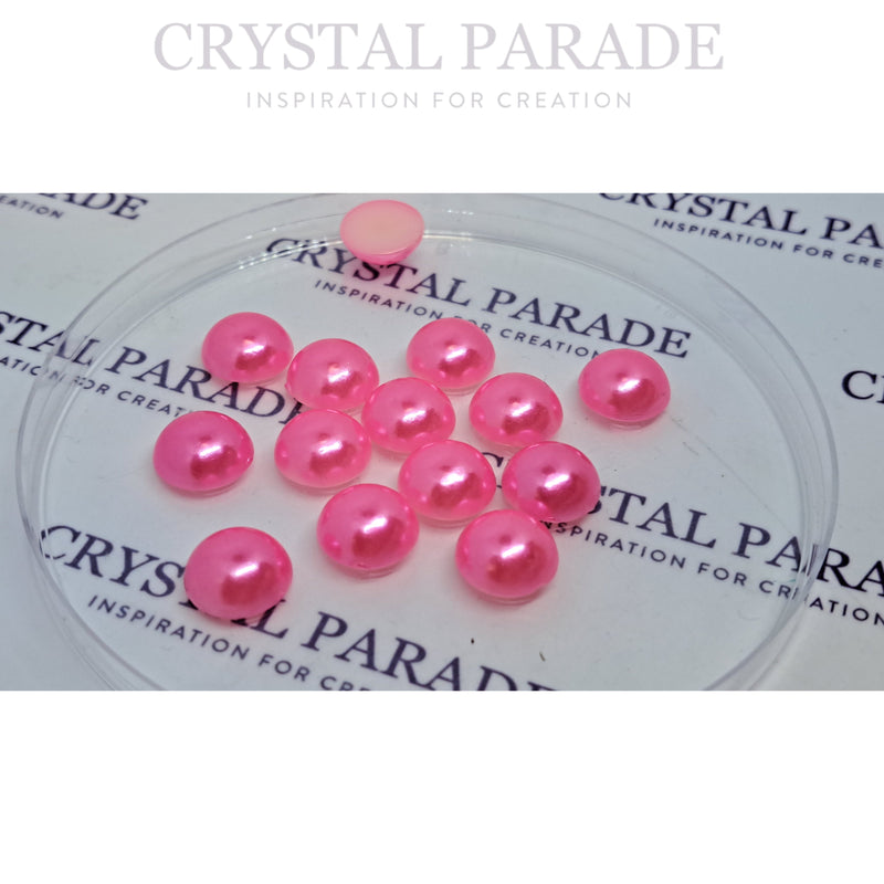 Zodiac Flatback Pearls - Hot Pink/ Rose (P08)