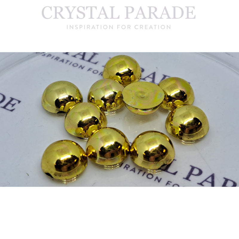Zodiac Flatback Pearls - Mine Gold (P56)
