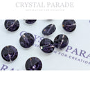 Zodiac Rivoli Buttons Amethyst